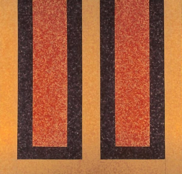 HOWARD MEHRING Cadmium Double 1963, magna on canvas, 76.5 x 79 inches