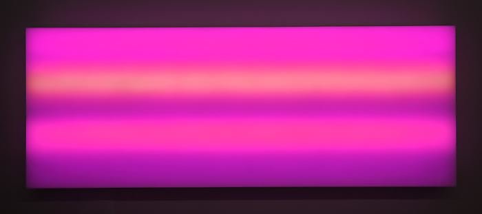 LEO VILLAREAL Sky 2009, digital light sculpture, 36 x 96 inches