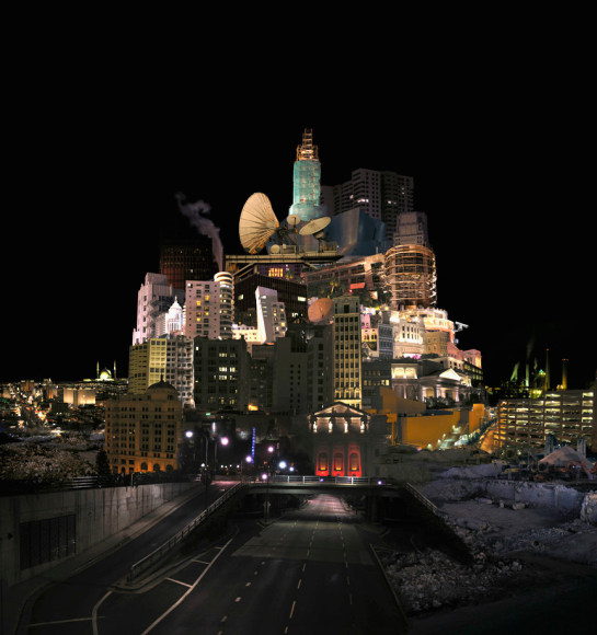 JULEE HOLCOMBE Night Sketch 1  2006, digital print, 43 x 45 inches