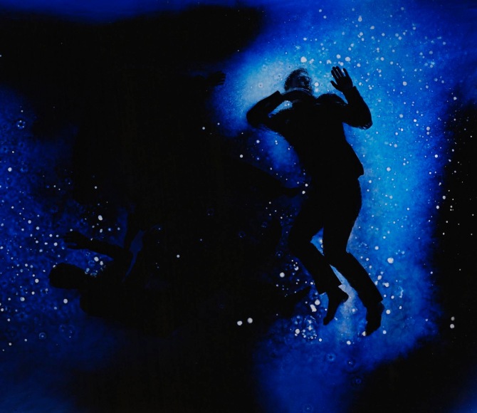 MARIA FRIBERG  painting series #4 2011, c-print, silicon, glass, mounted on aluminum, 43 x 50 inches