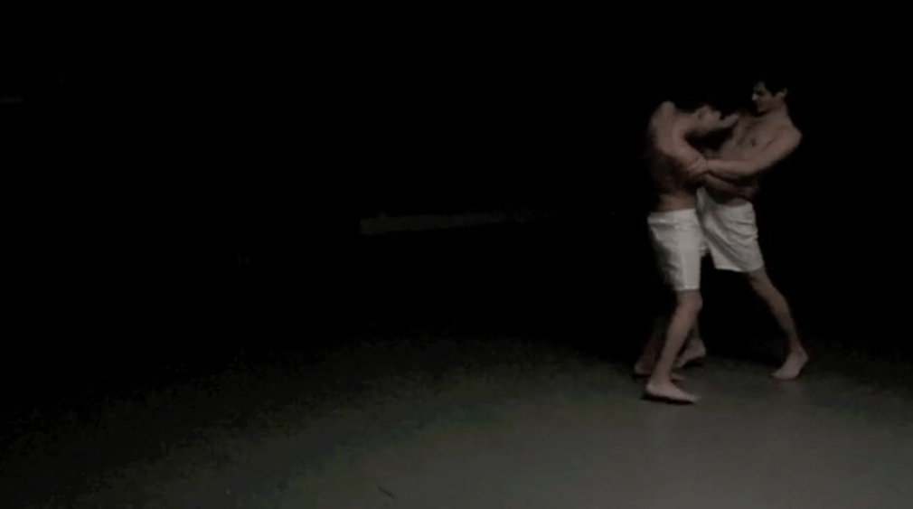 CHRISTOPHER HINOJOSA Embrace (video still) 2012, performance video (16x9), run time: 27:49.