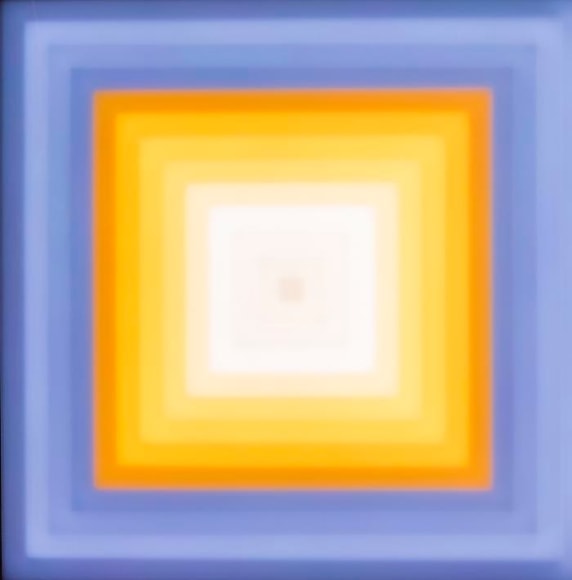 LEO VILLAREAL Scramble (3x3) 2013, light emitting diodes, computer, custom software, circuitry, wood, plexiglas, 37.5 x 37.5 x 3.75 inches