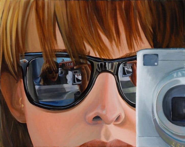 OLIVIA WOLFE M Street ATM 2007, oil on canvas, 24 x 30 inches.