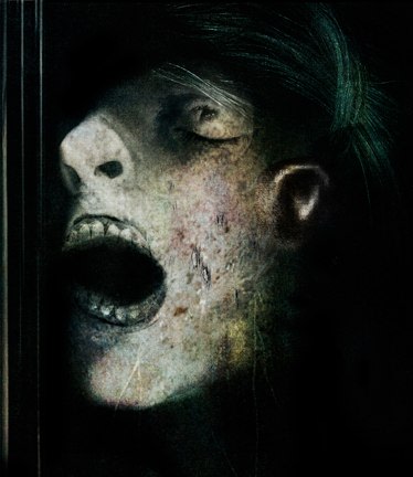 TIFFANY MIELCAREK  VIII 2007, color transparency shown through light box, 30 x 26 inches.