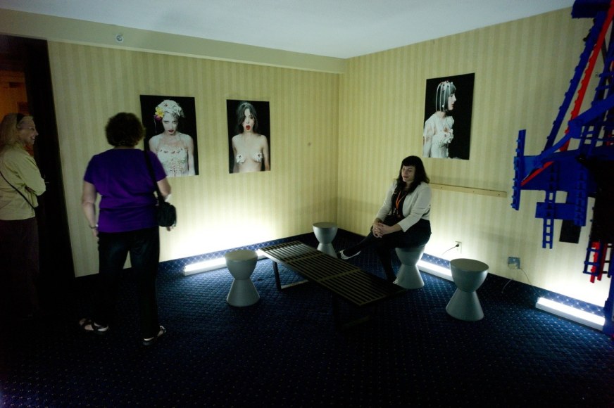 MIA FEUER and VICTORIA F. GAITÁN  2011. Installation view: Conner Contemporary Art, (e)merge art fair.