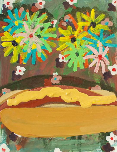 PHILIP HINGE Flower Vision 2013, acrylic on canvas, 16 x 12 inches