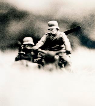 DAVID LEVENTHAL Hitler Moves East 1977, photograph / Kodalith film.