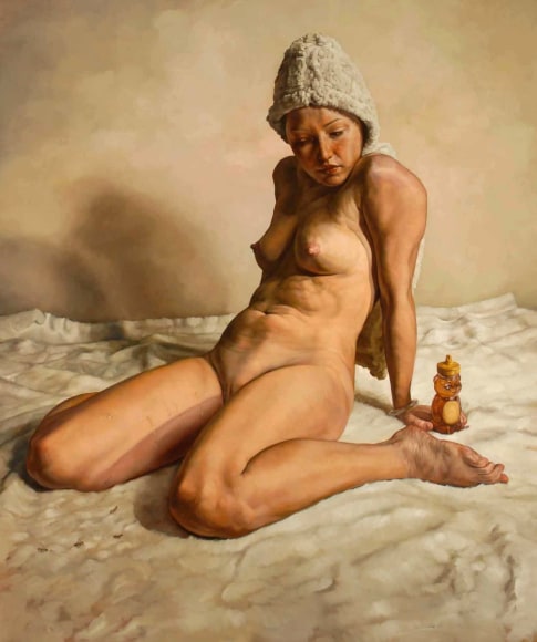 ERIK THOR SANDBERG Untitled (Tijuana Brass)  2007, oil on canvas, 96 x 84 inches.