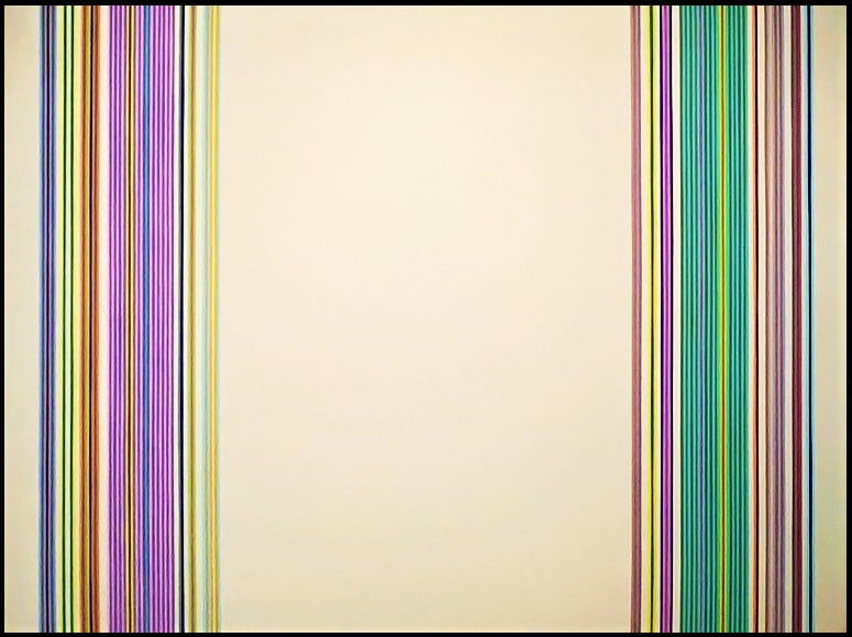 Gene Davis  Gothic Seesaw  1968, acrylic on canvas, 71 x 89 inches