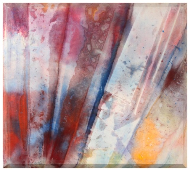 SAM GILLIAM_Light Red Clay (detail), 1970, acrylic on canvas, 45 x 50 inches.