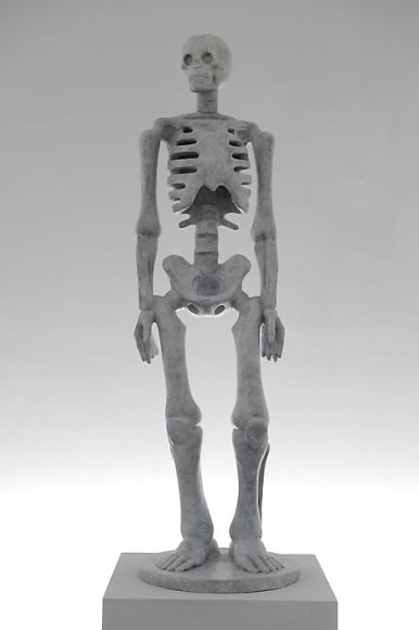 KENNY HUNTER The Unknown  2008, bronze and paint, 40 x 8 x 8 inches.