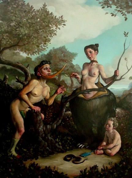 ERIK THOR SANDBERG Introduction 2010, oil on panel, 10 x 13.5 inches