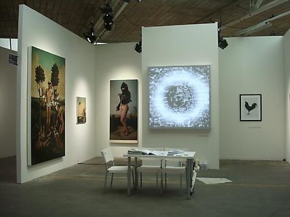 LEO VILLAREAL, ERIK THOR SANDBERG and KOEN VANMECHELEN 2009. Installation view: booth K3, VOLTA5 Basel.
