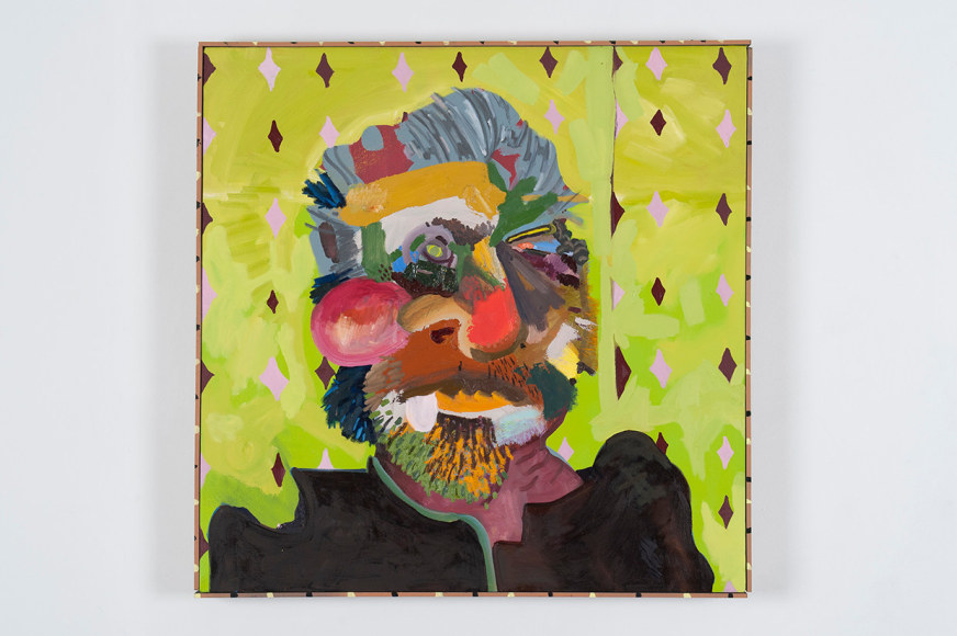 ALI SERADGE Untitled (Soft Suede) 2013, acrylic, oil paint, spray paint, and Ggraphite, 30 x 30 inches.