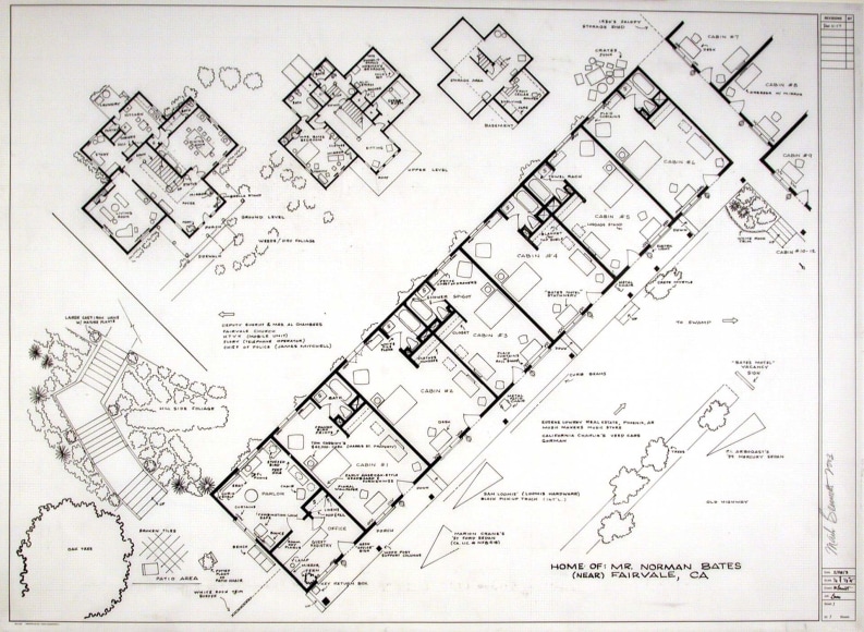 MARK BENNETT Home of Norman Bates (Psycho) 2004, pigment print, 20 x 32 inches
