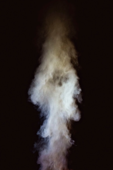 Instrumental-Transcommunication and Smoke-Scrying Experiment outside the S&eacute;ance Room. England (from Seance), 2013