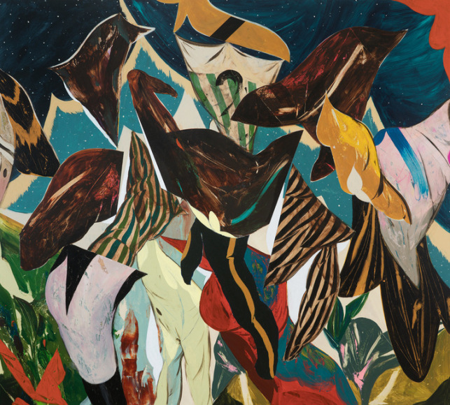 Kenichi Hoshine Saturnine, 2024 Signed, titled, and dated on verso Acrylic on panel 36 x 40 in 91.4 x 101.6 cm (KHO25.004)