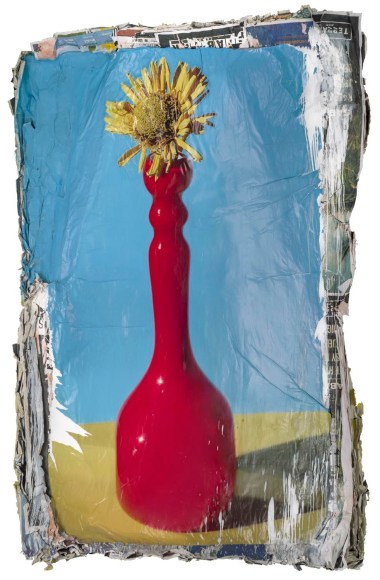 Jorge Galindo & Pedro Almodóvar DIDO, 2019 Oil and digital print on paper 110 1/4 x 70 3/4 in 280 x 180 cm