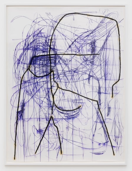 Jana Schröder PR2, 2017 Copying pencil and oil on paper 79 x 59 in 200 x 150 cm (JSR17.065)