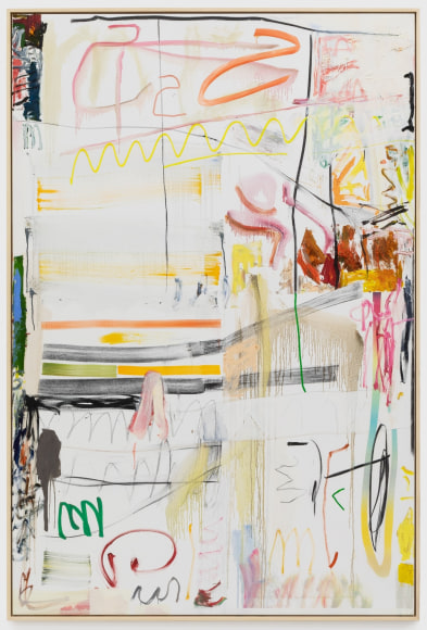 Andreas Breunig, Hi>°<LoRes No. 80, 2019. Oil, graphite, charcoal on canvas, 82 5/8 x 55 1/8 in, 210 x 140 cm (ABR19.037)