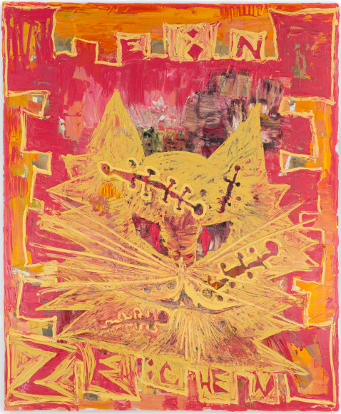 Bendix Harms, Ein Geist – Ein Zeichen – Rufus, 2018, Oil on canvas, 66 7/8 x 55 1/8 in (170 x 140 cm)