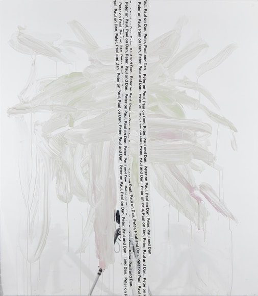Peter Bonde Peter on Paul, 2015 Oil on mirror-foil 63 x 55.12 x 1.6 in 160 x 140 x 4 cm (PB15.001)