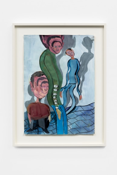 Tomasz Kowalski Untitled, 2017 Gouache on paper 16 7/8 x 12 1/8 in - 43 x 30.5 cm (unframed) 20 7/8 x 15 3/4 in - 53 x 40 cm (framed) (TKO20.001)