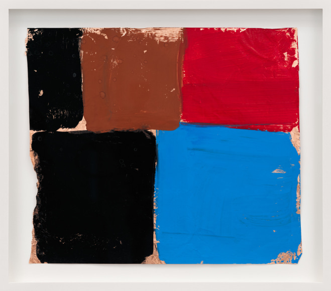 Ethan Cook Untitled, 2023 Paint on foil 14 3/4 x 16 3/4 in (framed) 37.5 x 42.5 cm (framed) (ECO23.094)