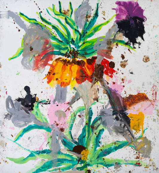 Jorge Galindo CORONA DE CARDOS, 2020 Oil on canvas 118 x 108 1/4 in 300 x 275 cm
