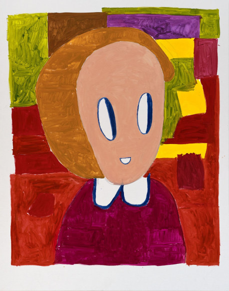 André Butzer Untitled (ländlich), 2022 Acrylic on canvas 98 1/2 x 77 1/2 in 250.2 x 196.8 cm (AB22.029)