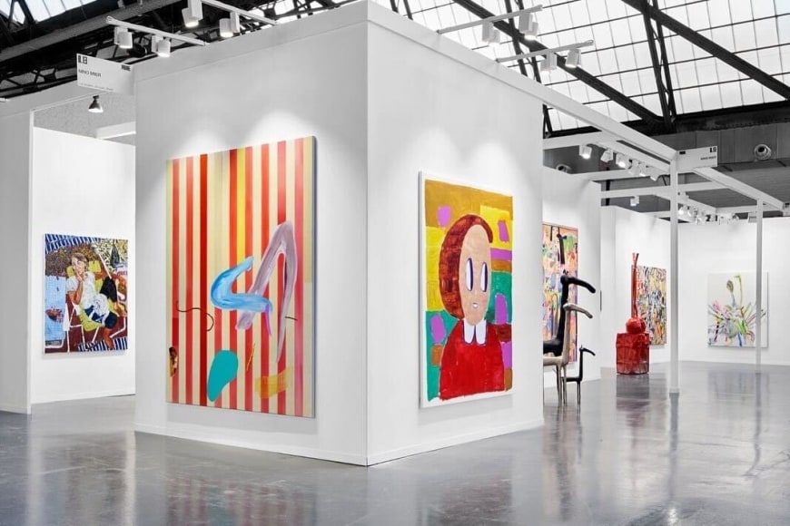 Installation View of Nino Mier Gallery, Art Brussels, 2022