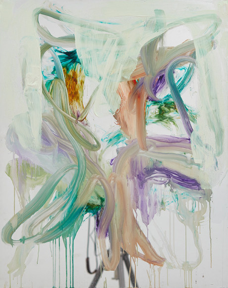 Peter Bonde, Do You See What I See, 2014. Oil on mirror-foil, 39.37 x 31.5 inches, 100 x 80 cm (PB14.004)