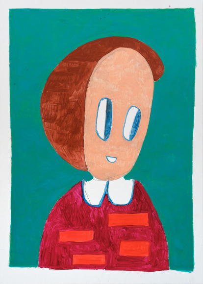 André Butzer Untitled, 2022 Acrylic on canvas 112 x 80 in 284.5 x 203.2 cm (AB22.019)