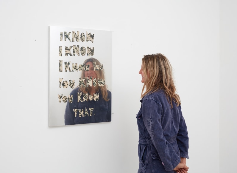Eve Fowler, I know I know I know you. You know you know that., Installation view