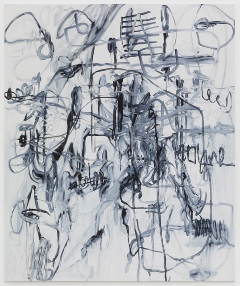 Jana Schr&ouml;der, NEUROSOX L4, 2020. Acrylic, graphite and oil on canvas, 94 1/2 x 78 3/4 in, 240 x 200 cm (JSR20.003)