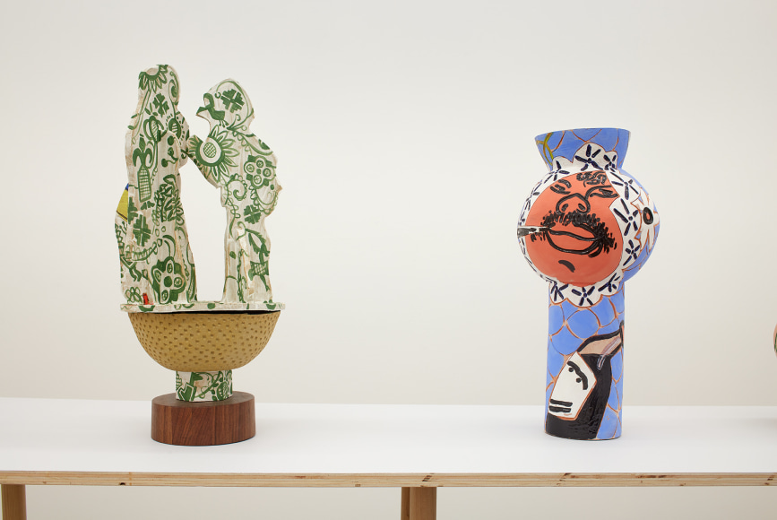 Installation View of  backside of &quot;And you still don't have a boyfriend? You are falling behind of the times (fashion),&quot; and &quot;Thanks to my mummy and daddy, I'm not deprived of anything,&quot;