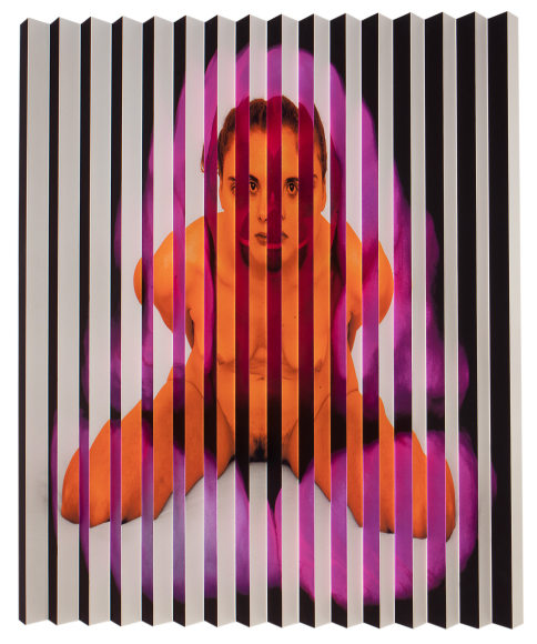 Polly Borland Untitled, 2018 Lenticular print Digital print on rice paper mounted on Lexan and wood 36 x 30 x 2 1/2 in 91.4 x 76.2 x 6.3 cm (POB18.022)