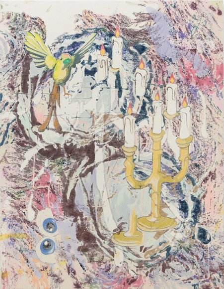 Chris Hood Falling Wave, 2017. Oil on canvas, 71 x 54.75 inches, 180.34 x 139.07 cm (CH17.006)