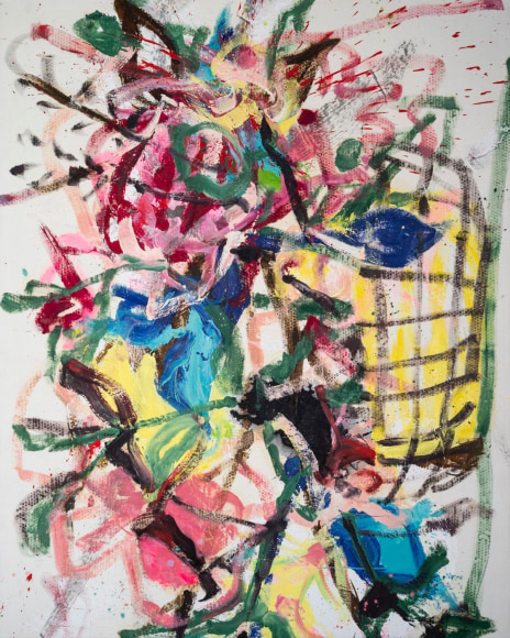 Jorge Galindo THE FLOWERS OF ROMANCE 9, 2019 Oil on canvas 98 1/2 x 78 3/4 in 250 x 200 cm
