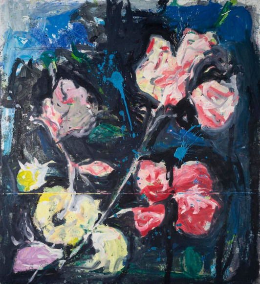 Jorge Galindo LOS SENTIDOS DESQUICIADOS, 2019 Oil on canvas 118 x 108 1/4 in 300 x 275 cm