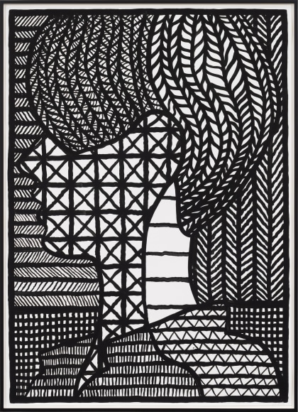 José Lerma Untitled, 2023 Acrylic on polypropylene sheet 86 1/2 x 62 1/4 x 2 in (framed) 219.7 x 158.1 x 5.1 cm (framed) (JLE23.035)