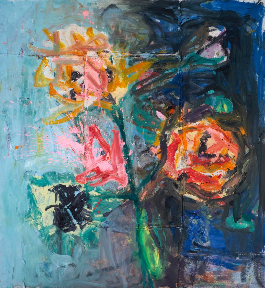 Jorge Galindo RECLAMO MÍSTICO, 2019 Oil on canvas 118 x 108 1/4 in. 300 x 275 cm