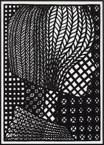 José Lerma Untitled, 2023 Acrylic on polypropylene sheet 86 1/2 x 62 1/4 x 2 in (framed) 219.7 x 158.1 x 5.1 cm (framed) (JLE23.032)