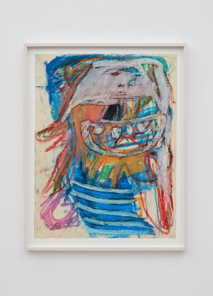 Anke Weyer, Untitled, 2017. Oil pastel and oil stick on paper 25 x 19 in 63.5 x 48.3 cm (AW17.010)