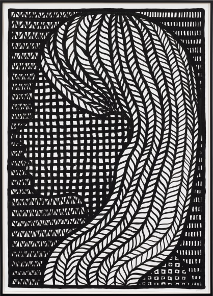 José Lerma Untitled, 2023 Acrylic on polypropylene sheet 86 1/2 x 62 1/4 x 2 in (framed) 219.7 x 158.1 x 5.1 cm (framed) (JLE23.033)