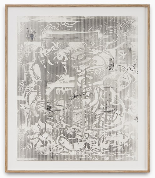 Jan-Ole Schiemann, Osc Mix (series), 2016, graphite powder on paper, 23.6 x 19.7 in (60 x 50 cm), JS16.033
