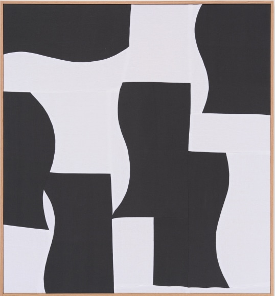 Ethan Cook Grey, 2022 Handwoven cotton and acrylic on aluminum 50 x 46 in 127 x 116.8 cm (ECO22.082)