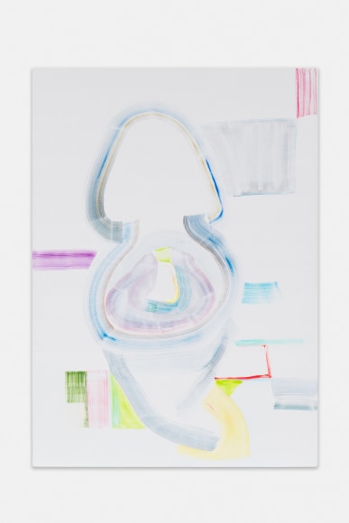 Gerlind Zeilner Toilet, 2021 Signed on the back Egg tempera and oil on canvas 55 1/8 x 39 3/8 in 140 x 100 cm (GZE22.007)