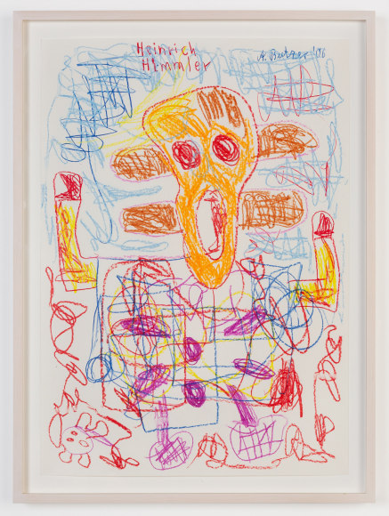 André Butzer, Untitled, 2006, Colored pencil on paper, 23 1/4 x 16 1/2 in, 59 x 42 cm (AB06.003)