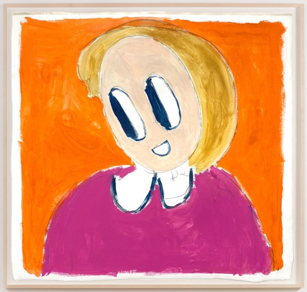André Butzer, Untitled, 2019, Oil and graphite on cut canvas, 48 x 49 in, 121.9 x 124.5 cm (AB19.024)